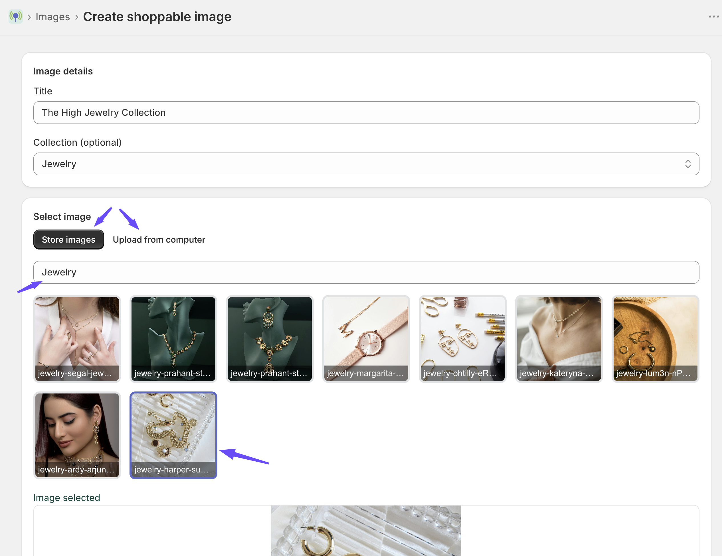 Create Shoppable Image